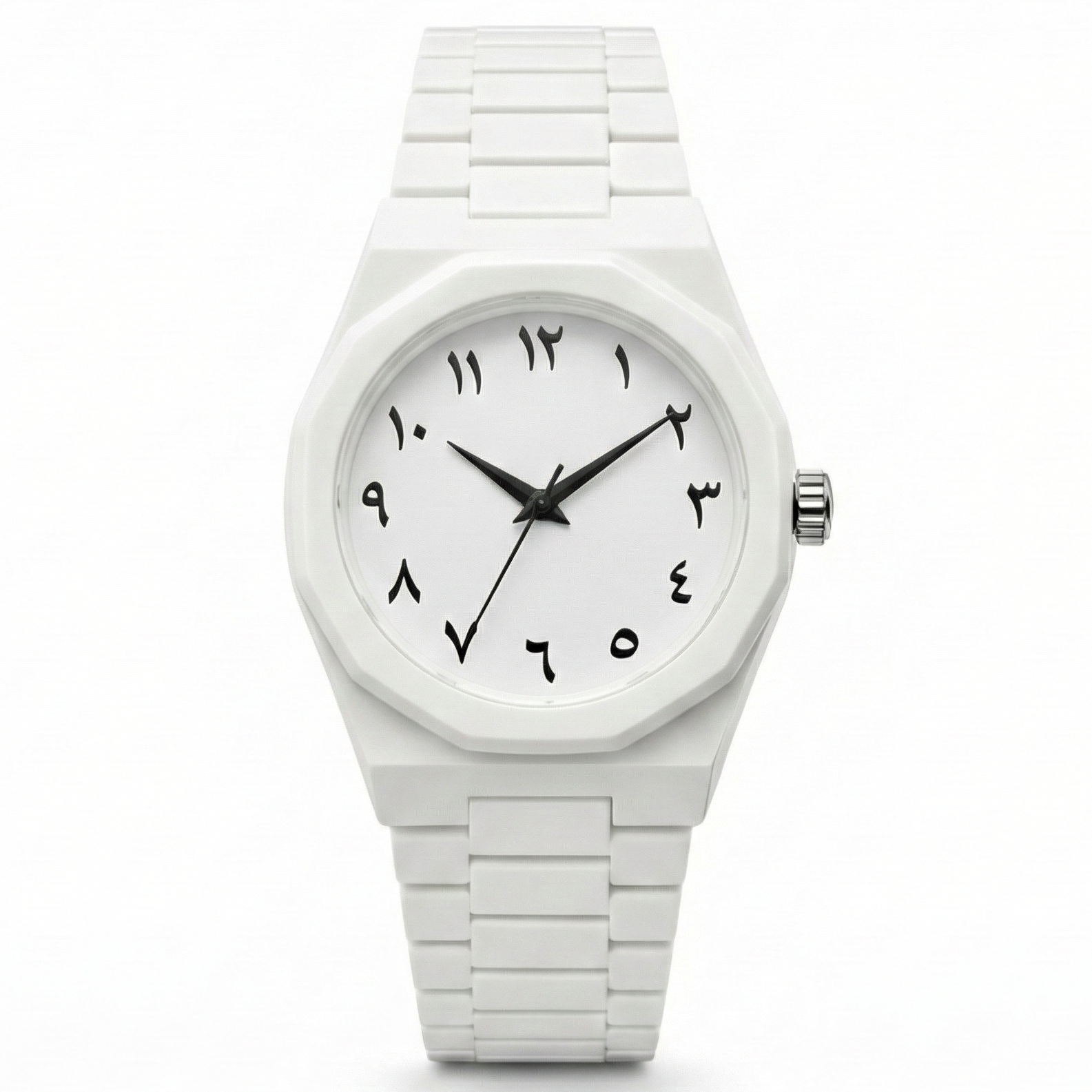 Arabic Full White Watch