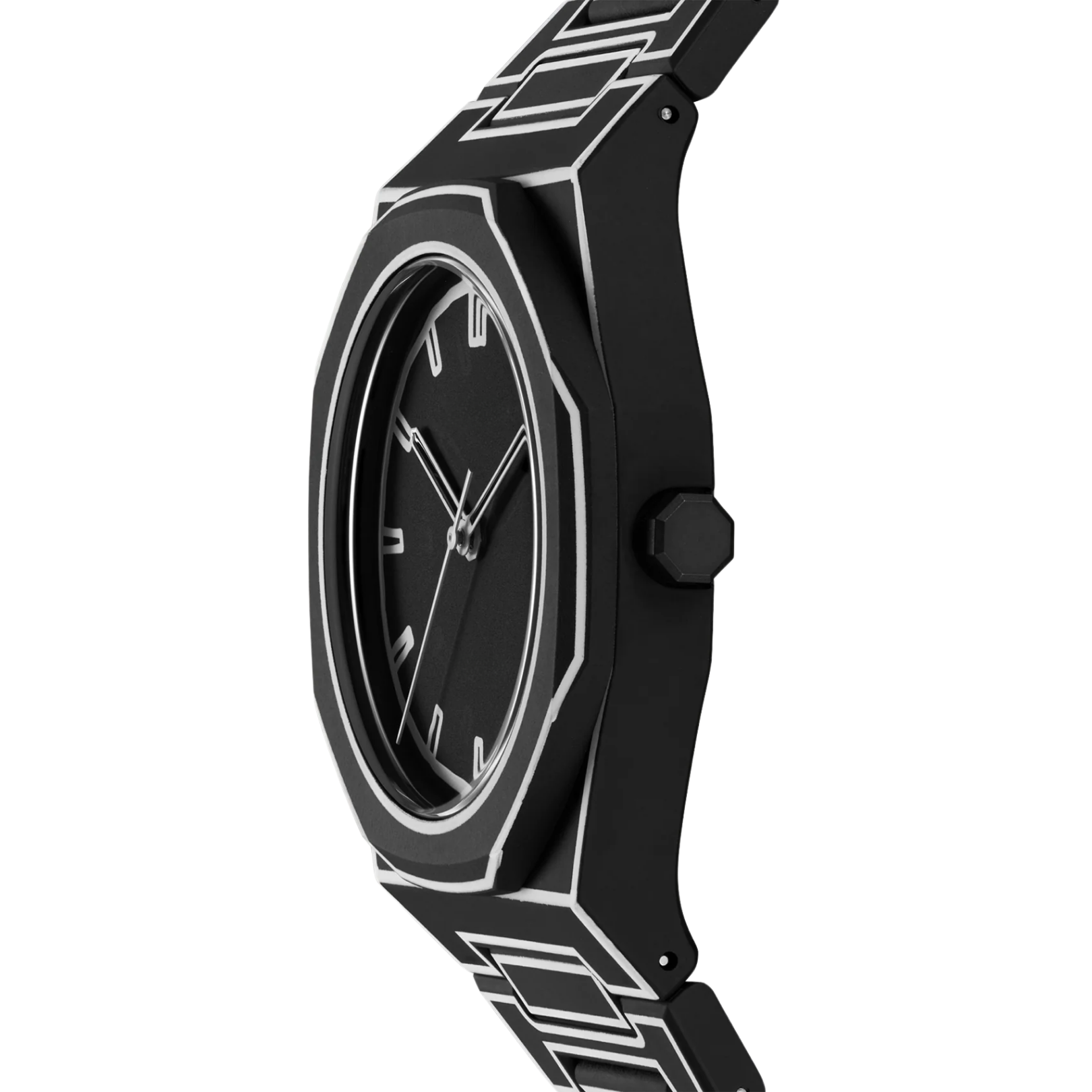 Roman Black Sketch Watch