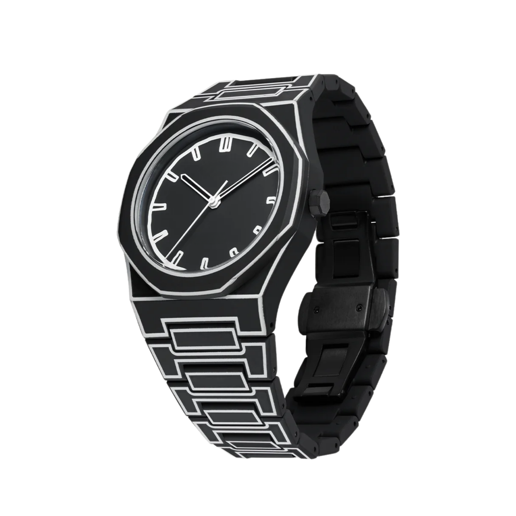 Roman Black Sketch Watch