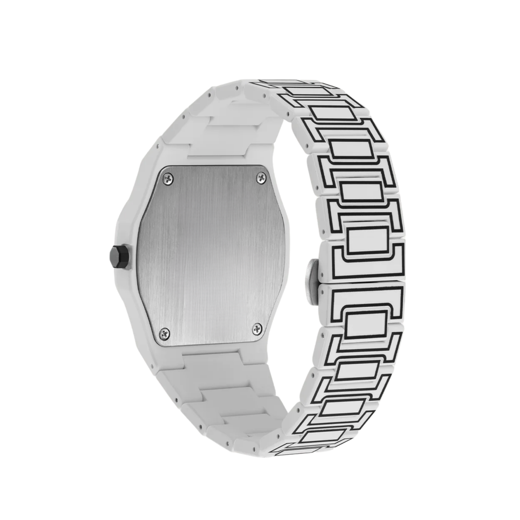 Roman White Sketch Watch