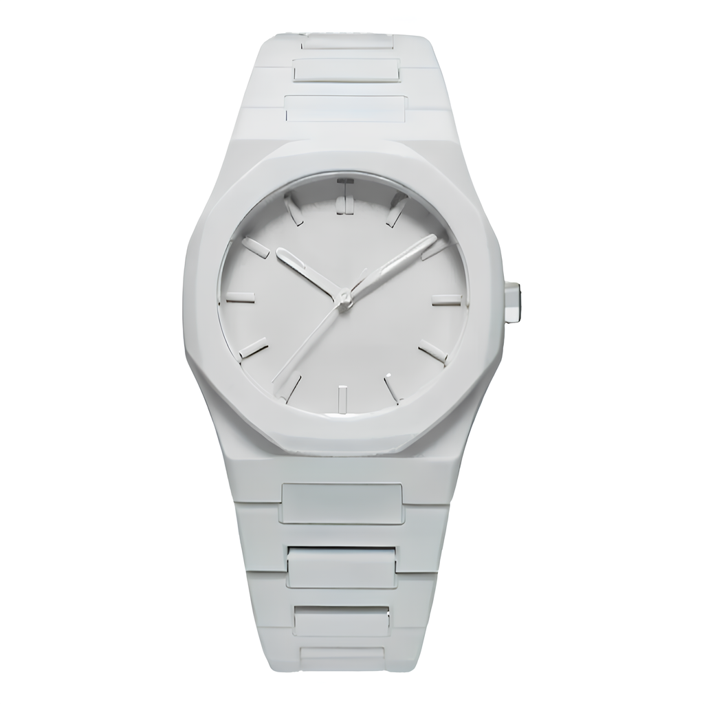 Roman Full White Watch