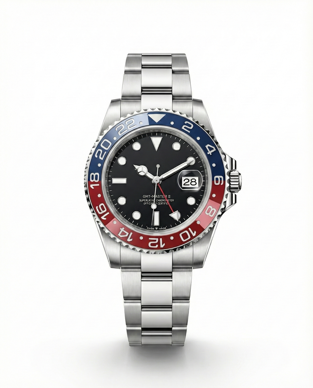 Steel GMT Quartz Watch