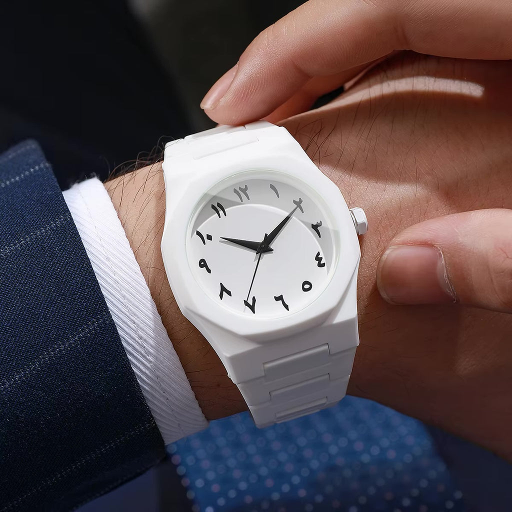 Arabic Full White Watch