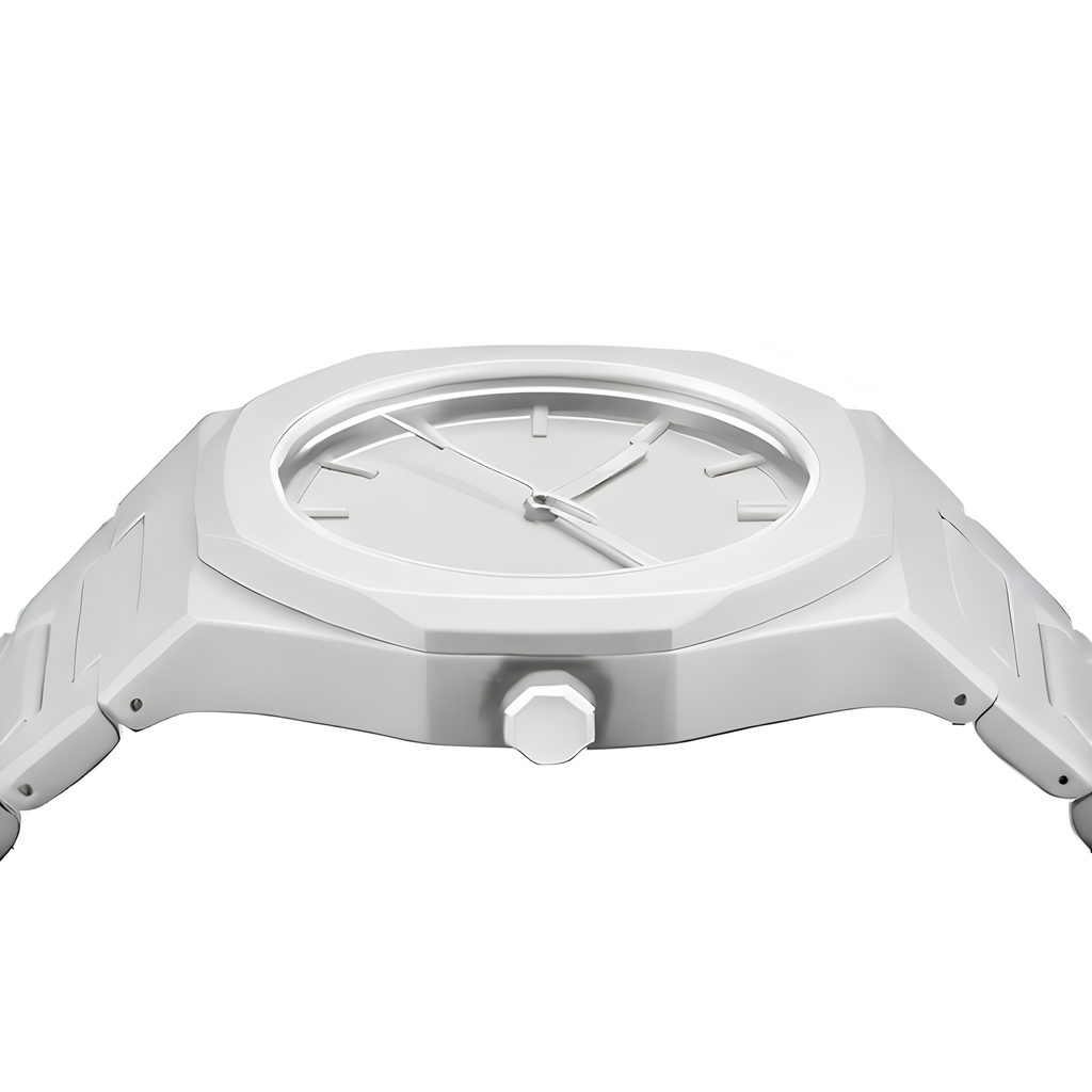 Roman Full White Watch