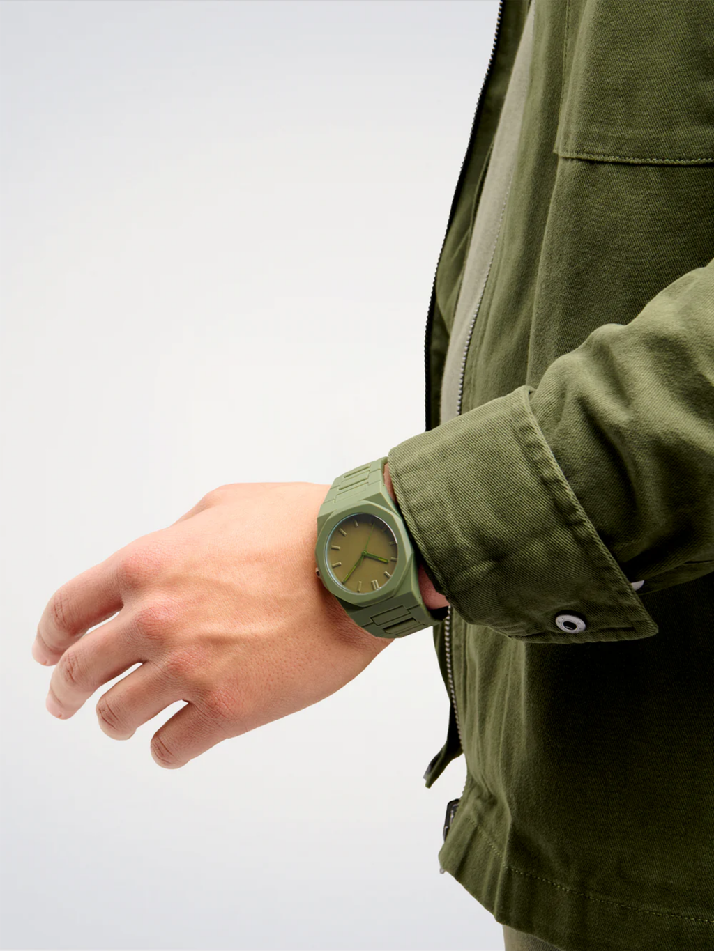 Roman Full Green Watch