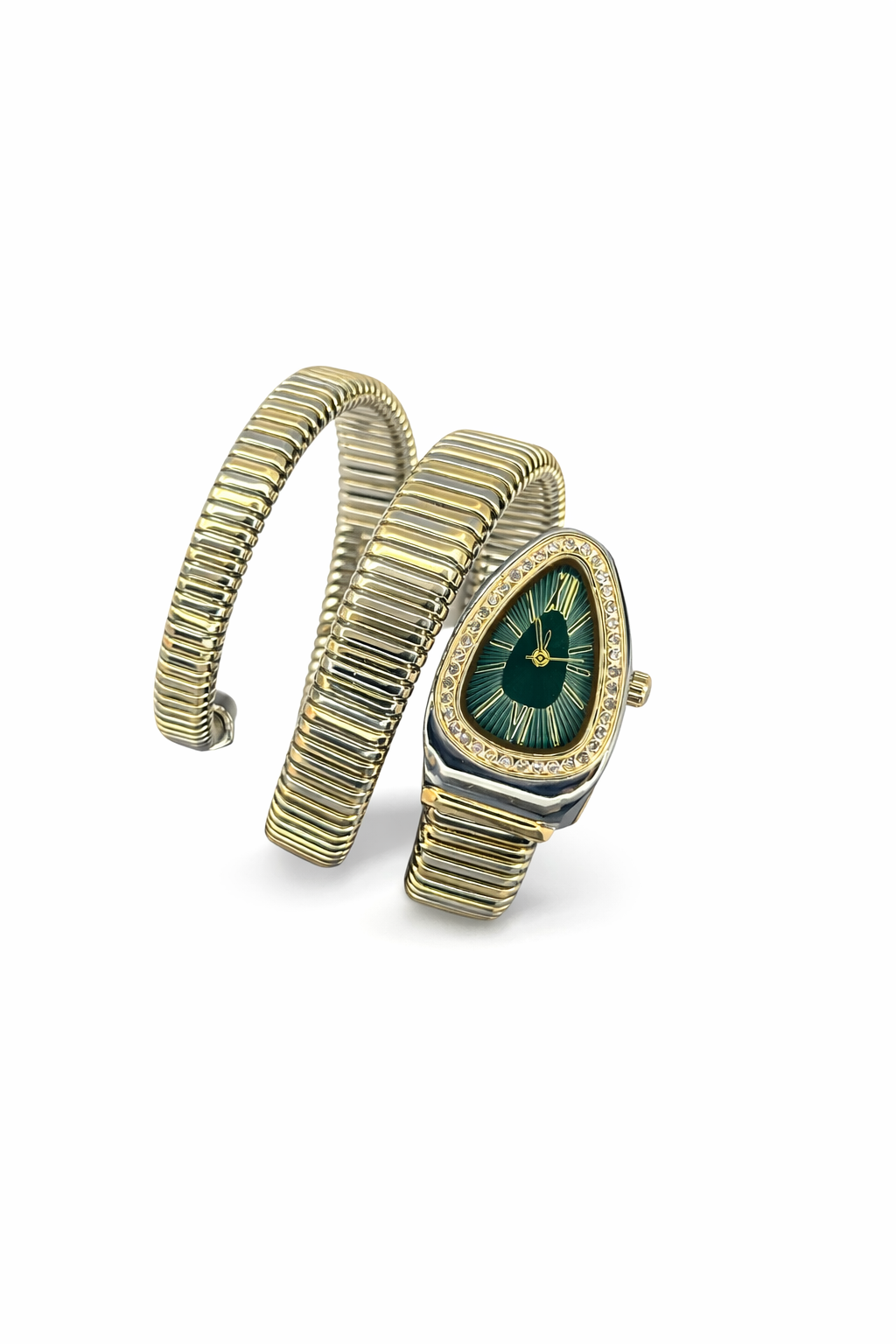 Vintage Yılan Bileklik Saat – Gold Classic