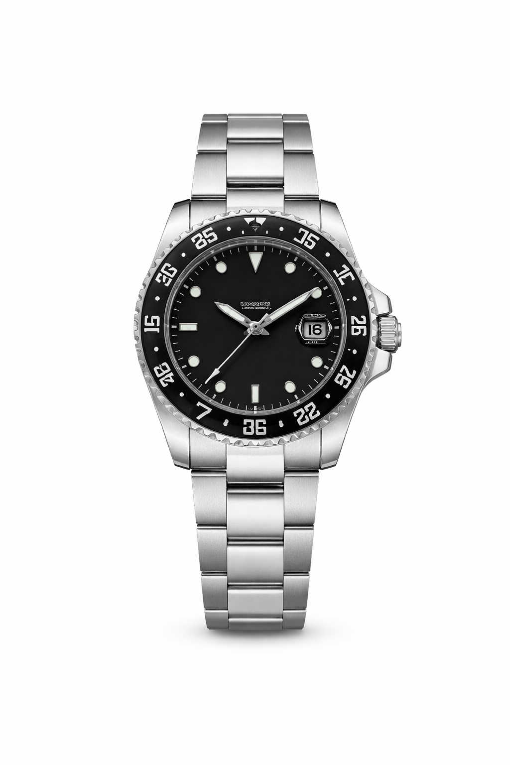 Steel GMT Quartz Watch