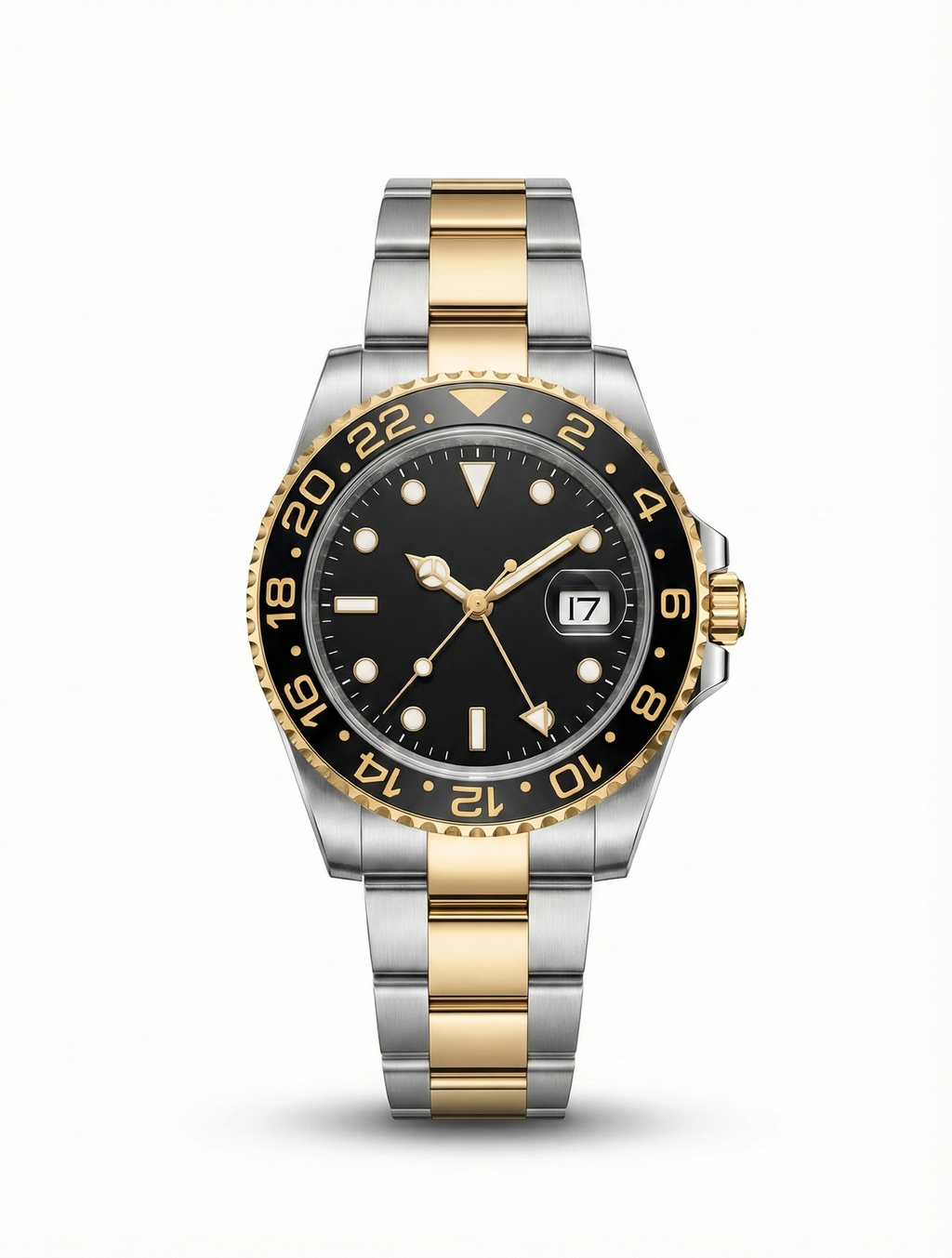 Steel GMT Quartz Watch