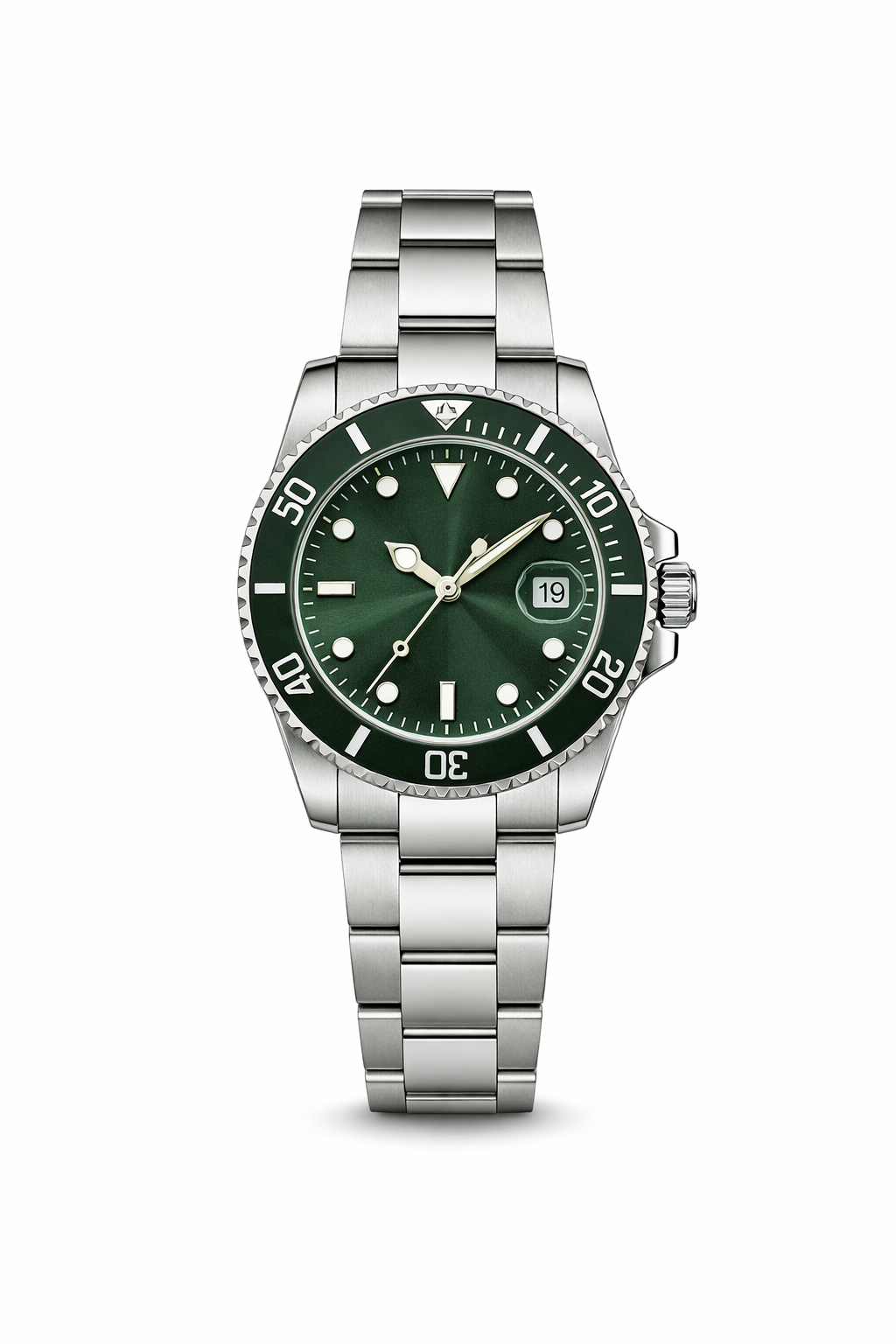 Steel GMT Quartz Watch