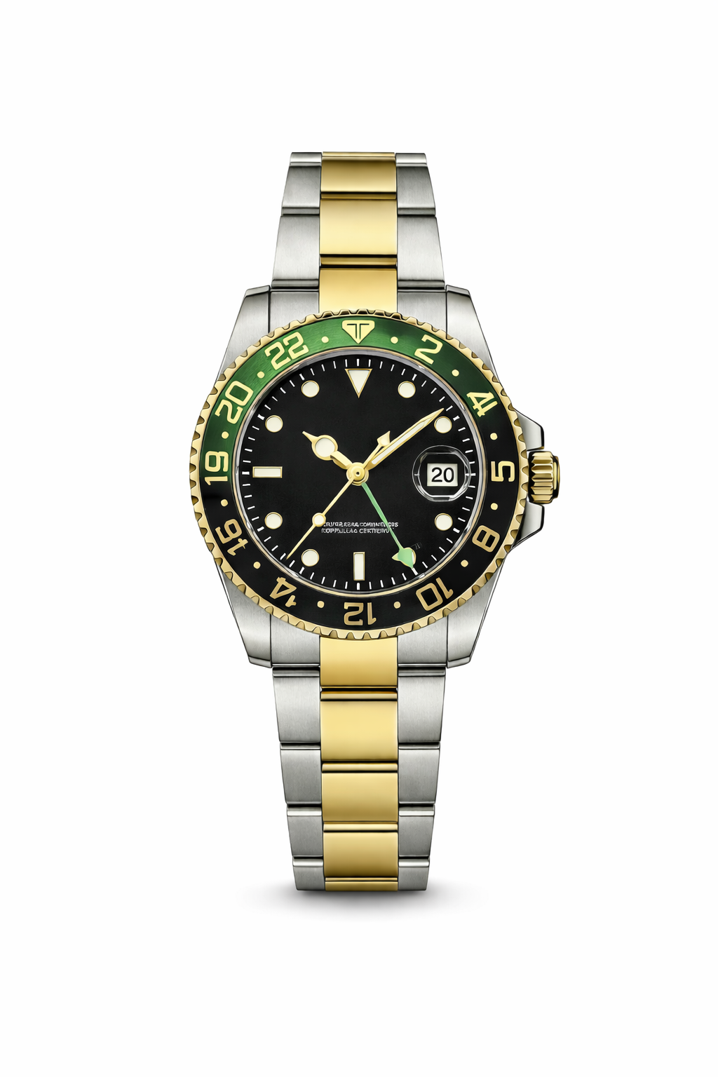 Steel GMT Quartz Watch