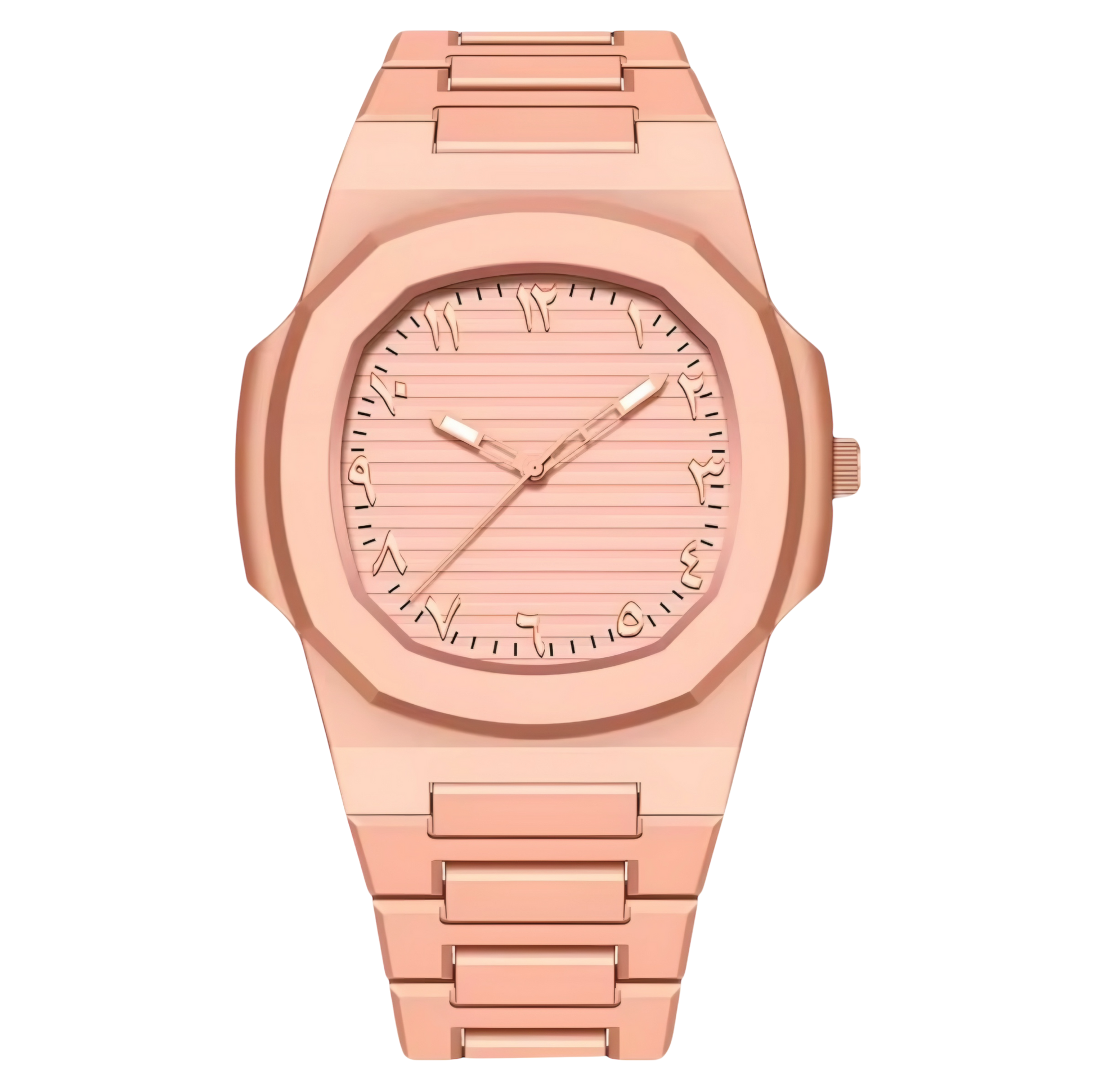 Arabic Raven Full Rose Golden Watch